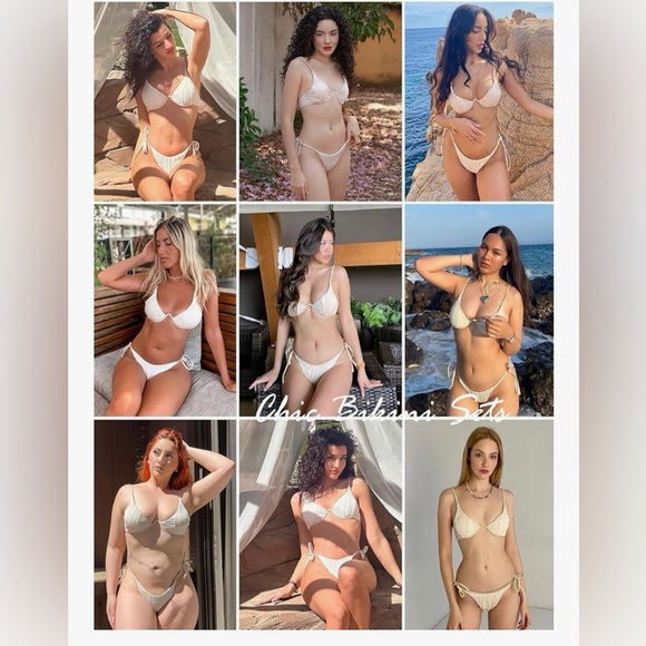 ZAFUL Women's Bikini Set Ribbed Two Piece Swimsuit Underwire Bathing Suit XS - Picture 5 of 6